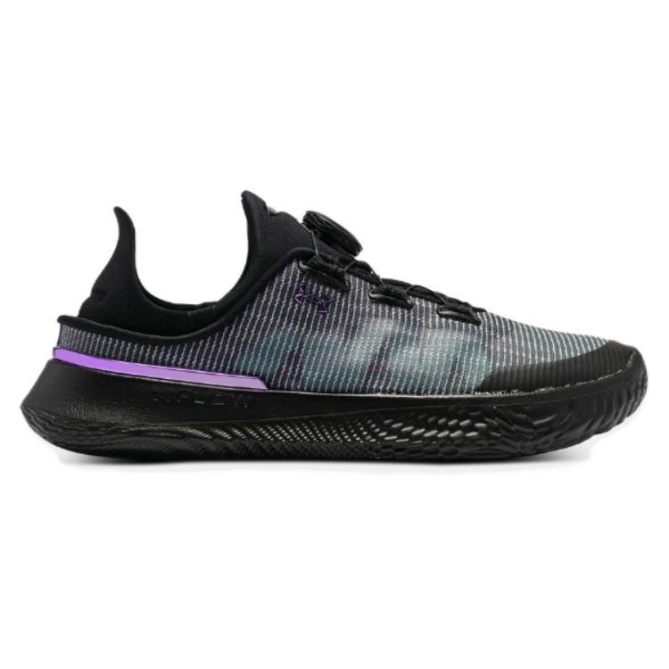 Under Armour Ua Flow Slipspeed Pohodlné Všestranné Nízké Neformální Běžecké Boty Dámské tenisky Černá Fialová 3027812-003
