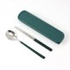 Silver Table Portable Cutlery Set (Green)