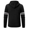 Herren Einfarbig Lässiger Pullover Strickjacke Jacke Herren Kapuzenplüsch Verdickte Pulloverjacke