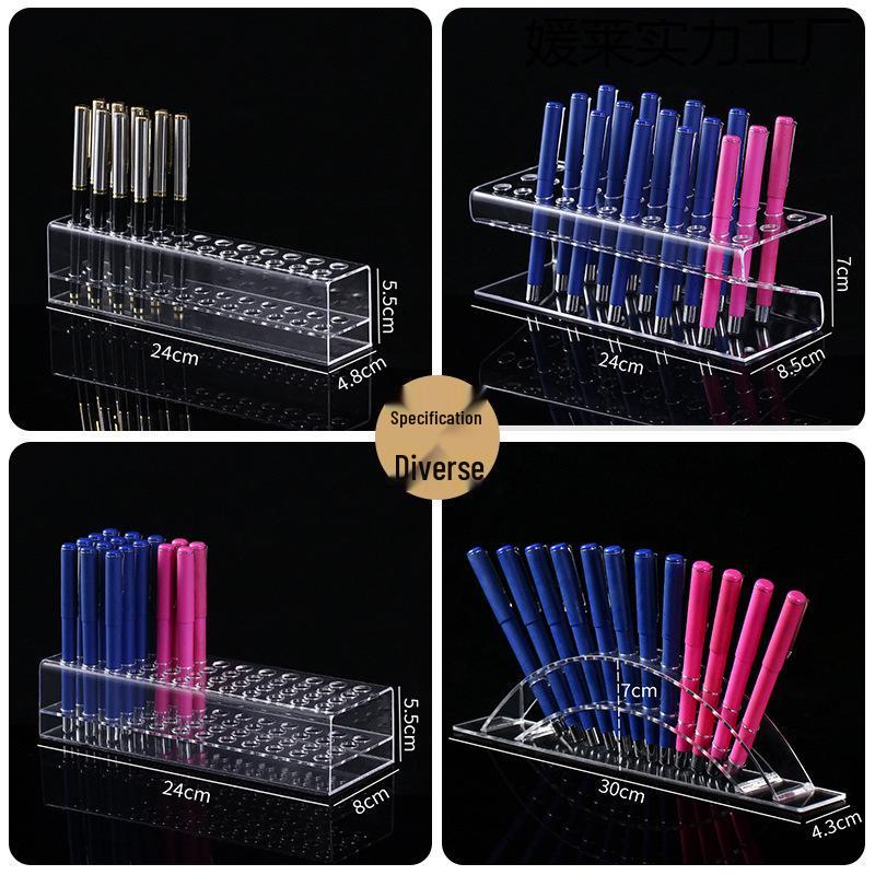 Acrylic Pen Display Stand: Multi-Tiered Desktop Holder for Stationery