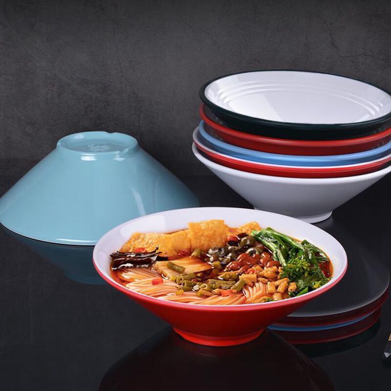 Jijun Melamine Wide-Mouth Douli Ramen Bowl