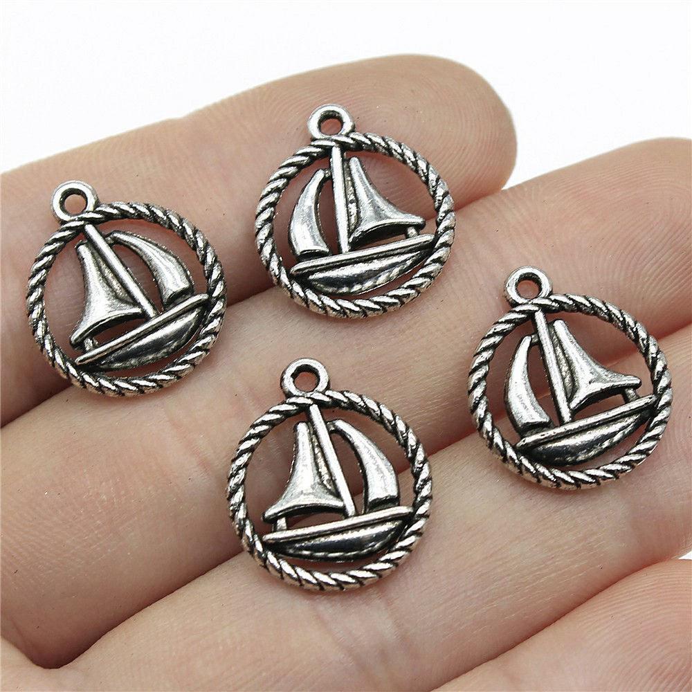 Charms Airplane Ship Pendants Minimalist Jewelry Components QC001