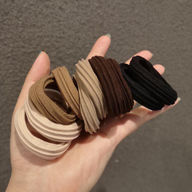 Elastici per Capelli Audaci Senza Cuciture - Elastici Resistenti in Stile Coreano per Code di Cavallo da Donna