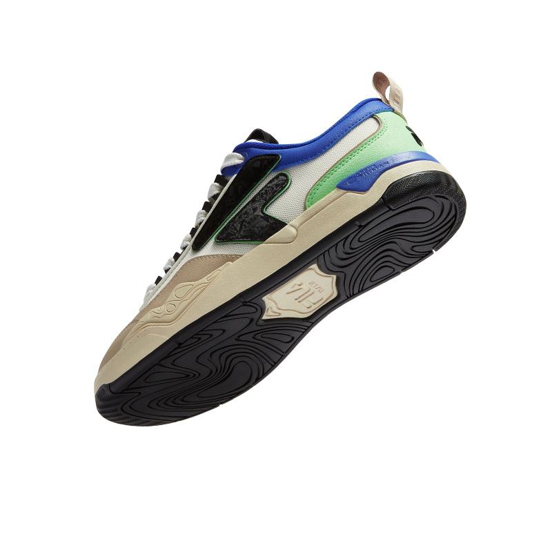 Fila Fusion Nollie Color Block Trendy Versatile Low Top Skate Shoes Men Sneaker Oxford-Brown T12M432301FSO