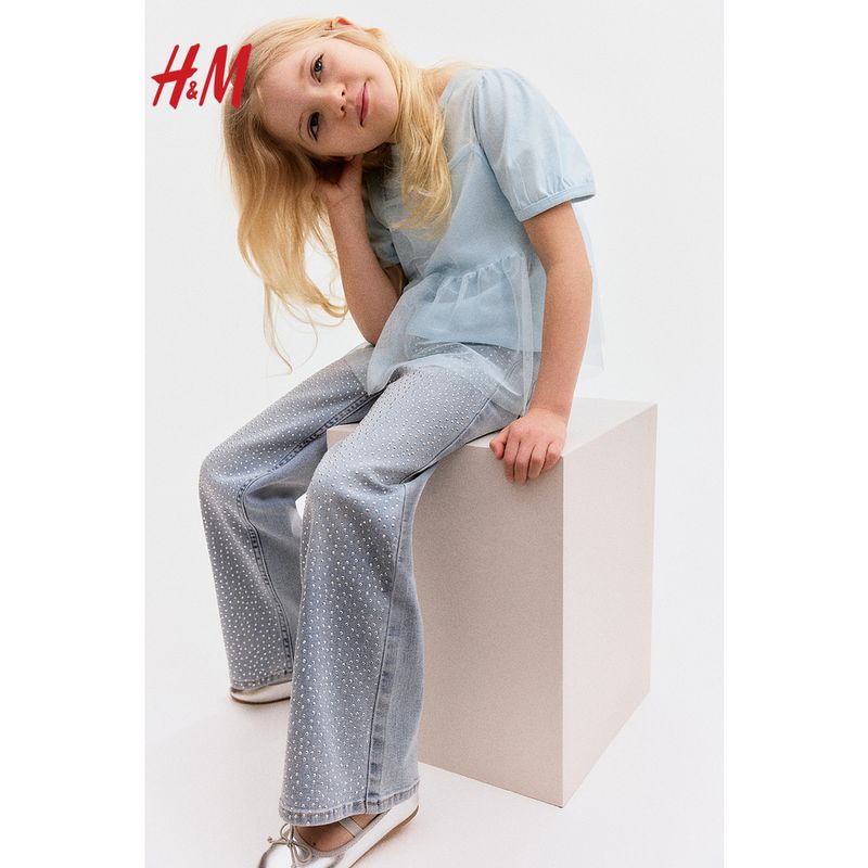 HM Children's Clothing Girl Fall 2025 New Arrival 2-Piece Top Suit 1286192