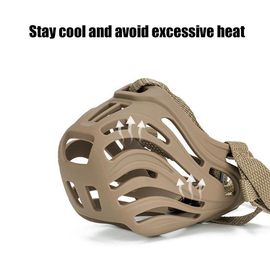 Silicone Dog Muzzle Professional Basket Muzzle Adjustable Dog Muzzle Prevents Eating Chewing And Barking for Large Medium Dogs Training