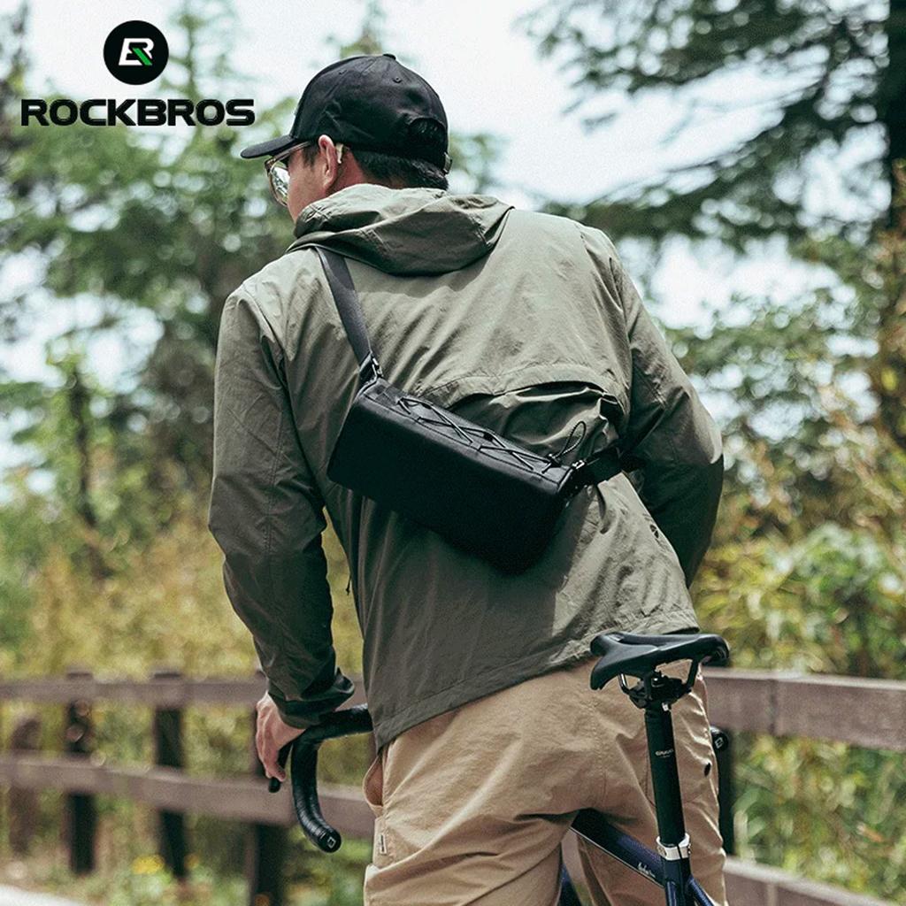 2in1 Bike Handlebar Bag with Shoulder Strap 15L Black