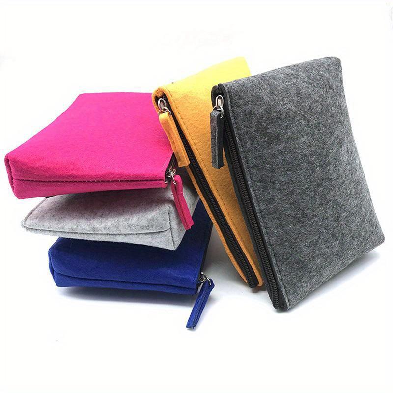 Portable Felt Digital Storage Bag, USB Data Cable Organizer Box, Electronic Accessories, Power Bank Hard Disk Bag, Travel