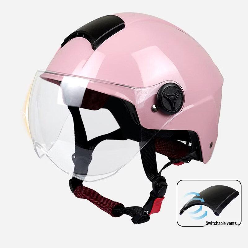 Lishi Women s Electric Motorcycle Helmet Short Mirror