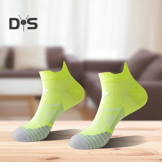 1 par Unisex Sommersokker Hurtigtørkende Svetteabsorberende Antifriksjon Fargematchende Lavskårede Båtsokker Sport Jogging Basketballsokker