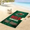 Name Custom Minnesota wild Logo Print Beach Towel, Large Soft Quick Dry Towel for Beach Camping Swimming