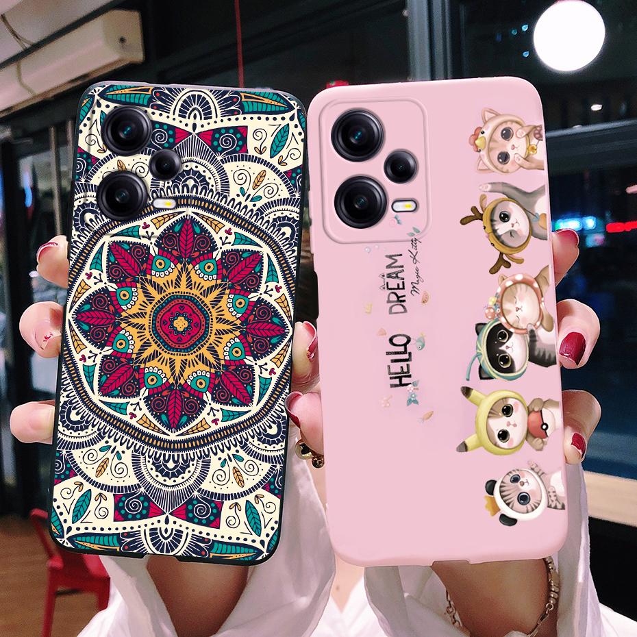 For Redmi Note 12 Pro Case Redmi Note12 4G 5G Cover Cute Marble Astronaut Silicone Phone Cases For Redmi Note 12 Pro Plus Bumper
