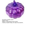 LED Glass Pumpkin Lantern with Smart Timer 10 Warm LEDs