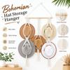 Wall Mounted Hat Storage Hanger Handmade Woven Hat Holder New Wall Hat Hanger  Home Decor
