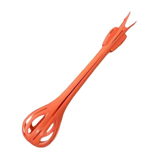 

Кухонний інструмент 3-в-1: Вінчик для яєць, Лопатка-перемішувач, Кухонні щипці, Друшляк з нековзкими зубцями, Термостійкий кухонний інструмент для випікання та приготування червоний