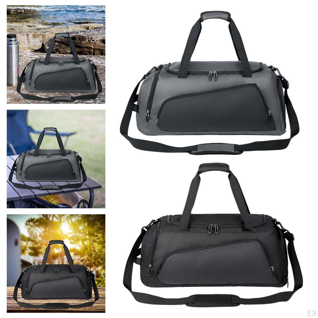 Dry and Wet Separation Bags Fitness Bag Waterproof Carry Workout Tote Zipper Closure Gym