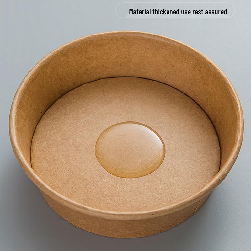 Nuoxian Disposable Round Kraft Paper Bowls with Lids