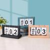 Wooden Vintage Home Calendar Cafe Desktop Decorative Rustic Ornaments Diy Flip Planner Table Perpetual Calendar Office Supplies