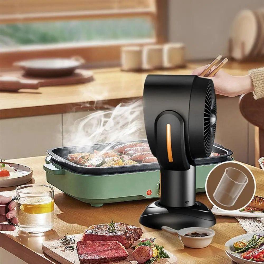 Space-Saving Desktop Range Hood Adjustable Angles Kitchen Exhaust Fan Kitchen Air Purifier  BBQ
