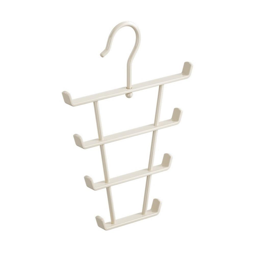 Non-slip Multi Hook Closet Hanger 8 Hooks Laundry Hanger Scarf Hanging Rack Dormitory бежевый