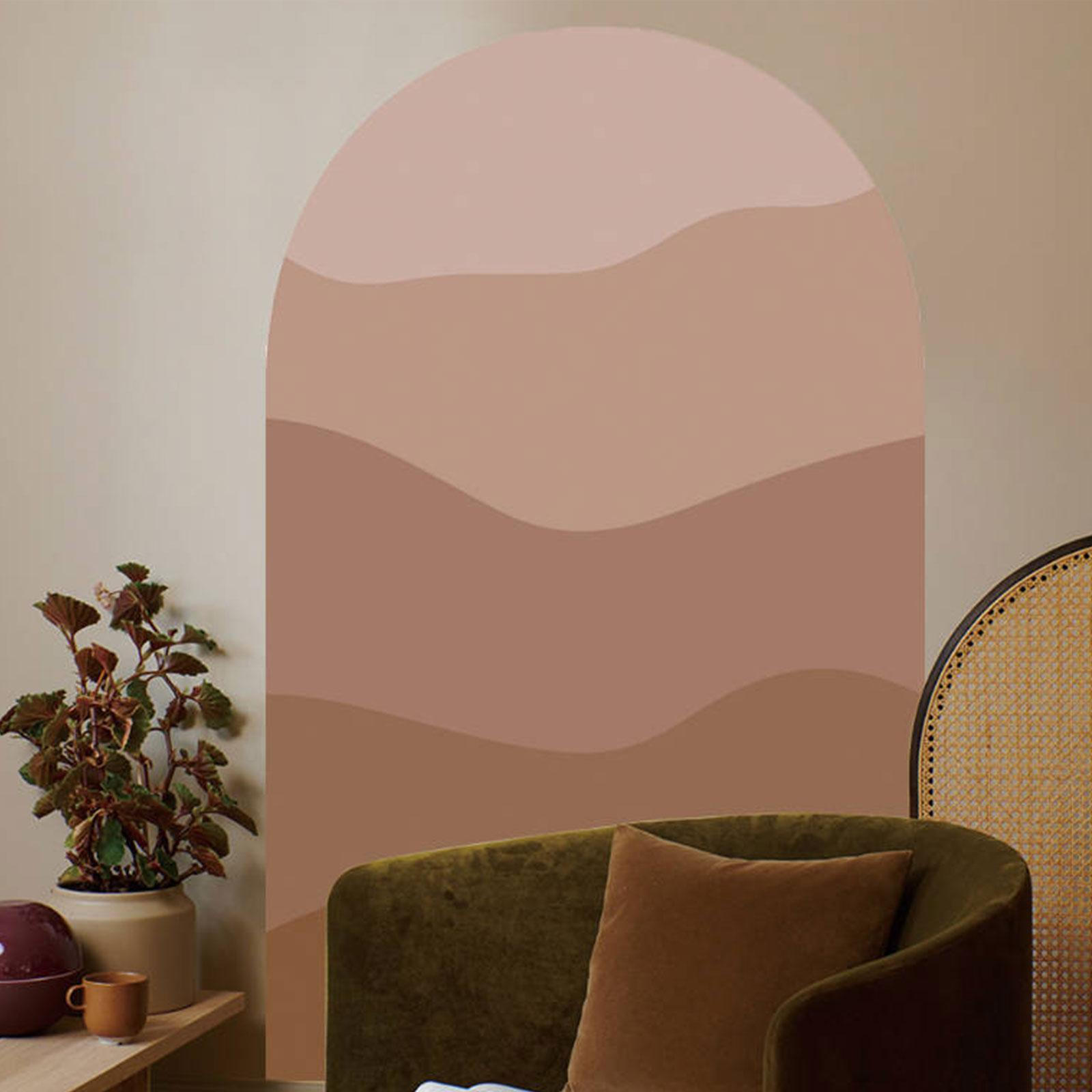 

Наклейка на стену в виде арки, фоновая наклейка в стиле бохо, водонепроницаемые обои из ПВХ для офиса B