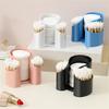 1pc Qtip Holder Clear Cotton Swab and Cotton Balls Organizer Transparent Bathroom Storage Container for Makeup Accessories