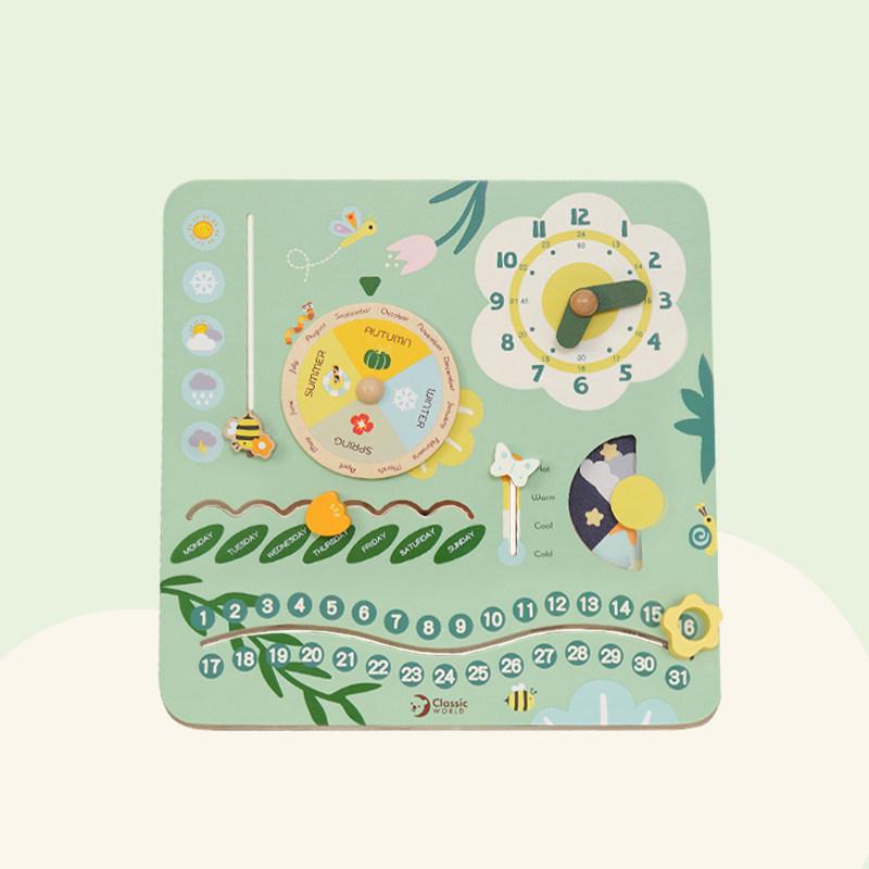 

KelaSai Children s Educational Busy Board: DIY Cognitive Calendar & Weather Puzzle Toy