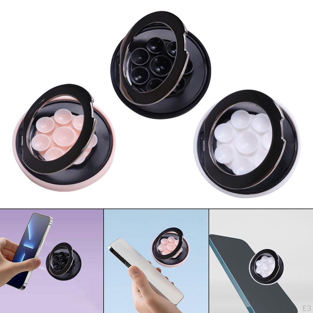 Suction Cup Phone Mount Ring Holder High Performance Stand for Desk Silicone Grip