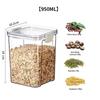 Transparent Plastic Food-Grade Storage Jar for Candy, Tea, Grains, and Cereal