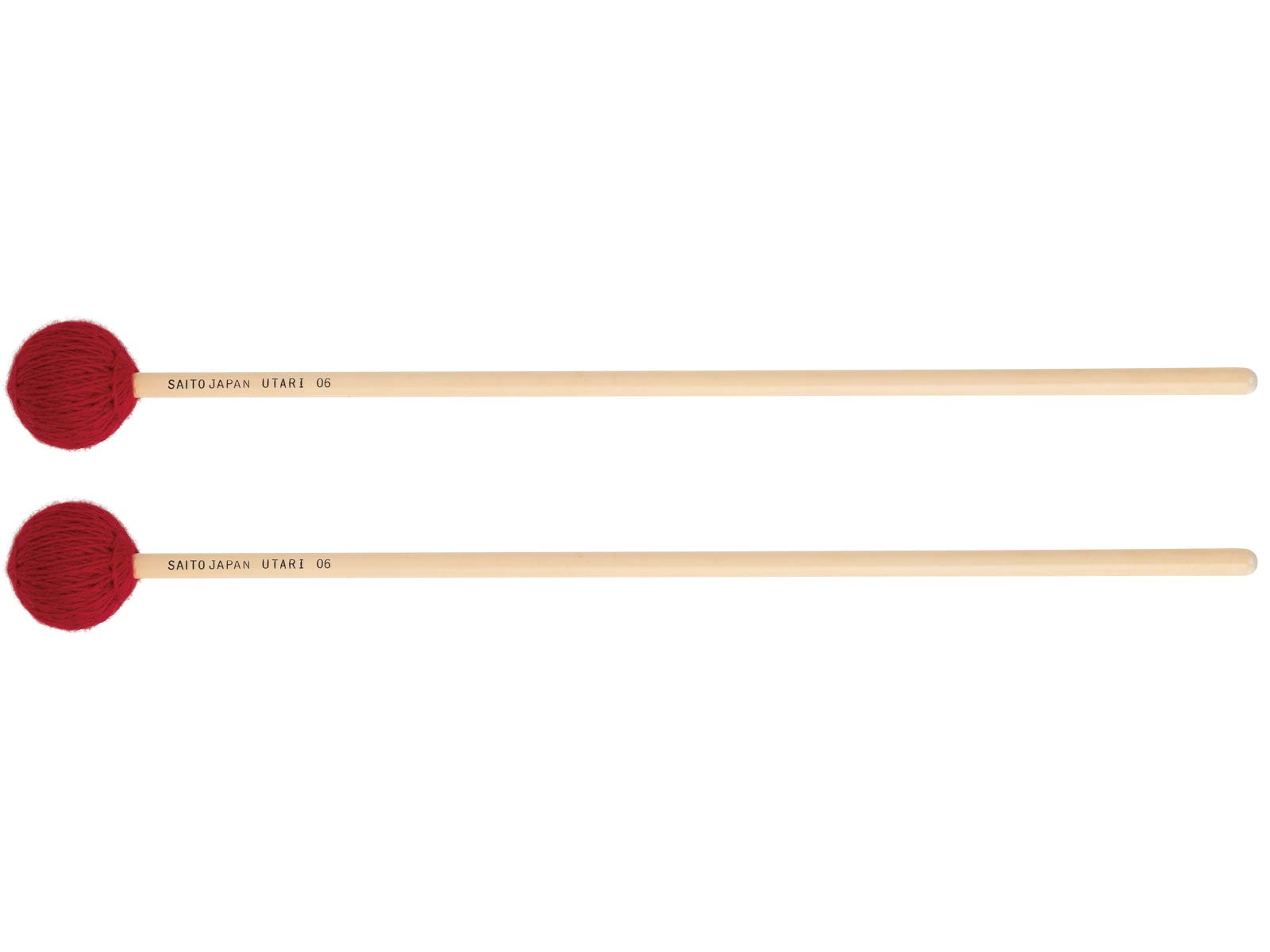 

Saito Marimba Mallet, Utari Signature [UTARI 06], Wool-Wrapped Head, Hardness: S (Soft), Rattan Handle: 40cm