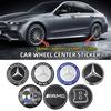 56mm 60mm 65mm 75mm Bilfelg Senterkopp Emblem Klistremerke For Mercedes Benz W204 W205 W212 W213 W221 W177 W246 GLA GLC CLA A