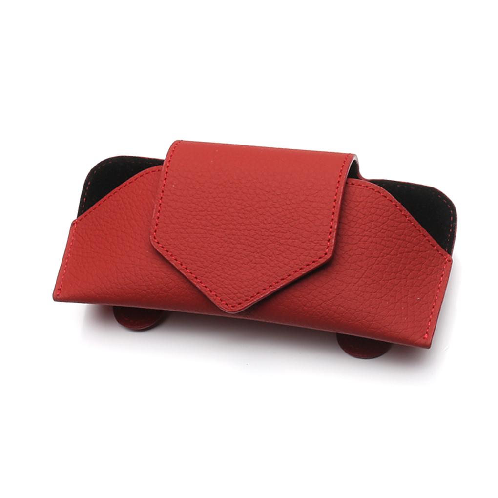 

Автомобильный солнцезащитный козырек для очков, держатель для солнцезащитных очков, футляр для очков, внутренний держатель красный