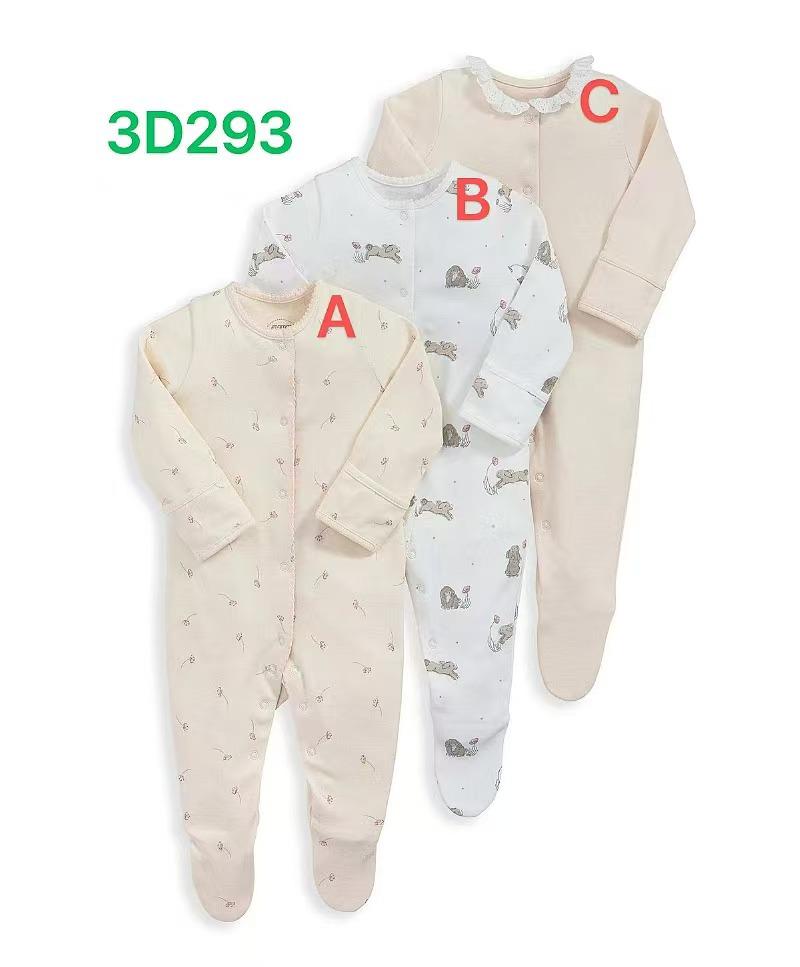 Spring & Autumn Baby Jumpsuit: Foot-Covering, Cotton Romper Pajamas for Newborn Boys & Girls