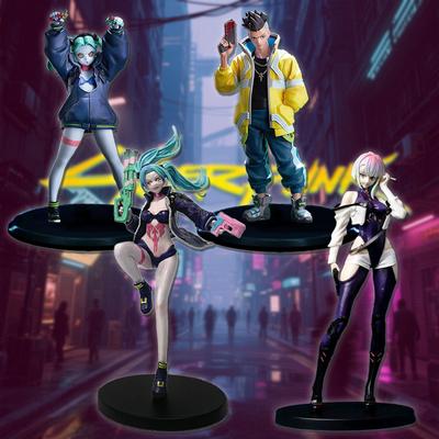 Anime Game Cyberpunk Rebecca Figure David Martinez Aciton Figure Standing Model Toy Doll Lucy Collection Desktop Decoration Gift