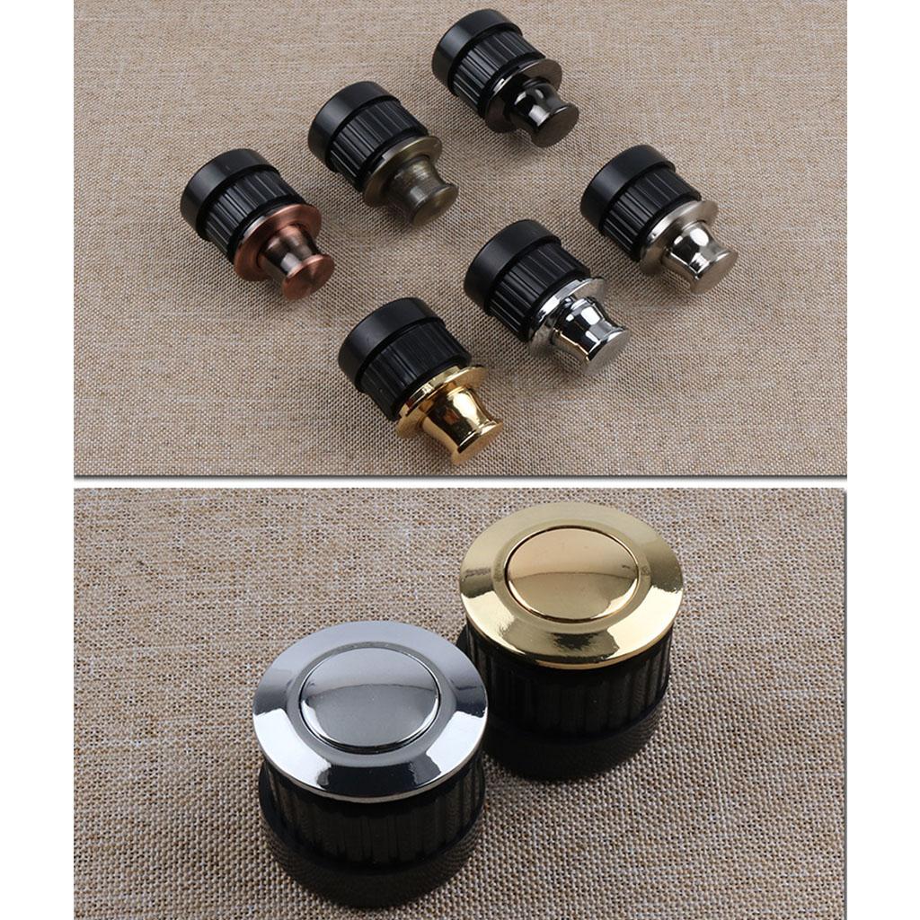 Zinc Alloy Hidden Cabinet Drawer Pulls Embedded Cupboard Handle Adjustable Spring Bounce Knob Household Furniture Handle