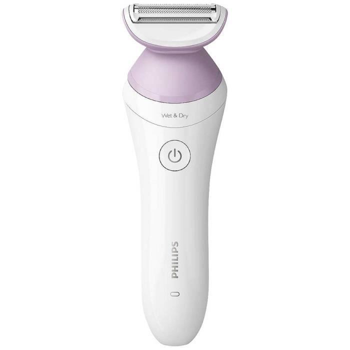 Philips Lady Shaver Series 6000 Rasoir pour femmes blanc, lilas