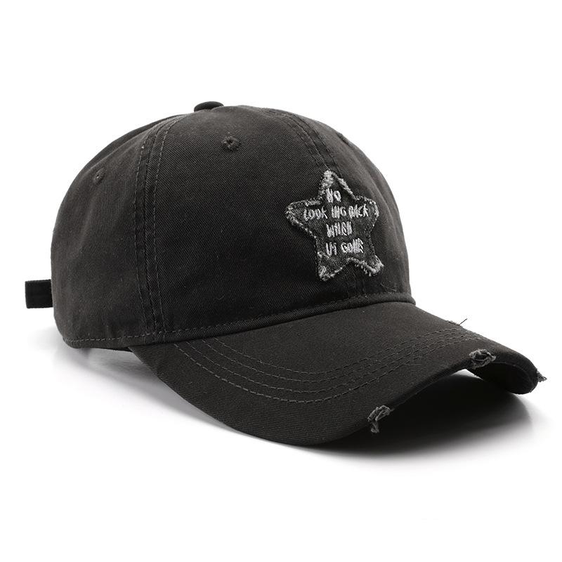 Retro Women's Personalized Patch Alphabet Cap Outdoor Men's Travel Sunscreen Sunshade Sun Hat Baseball Cap