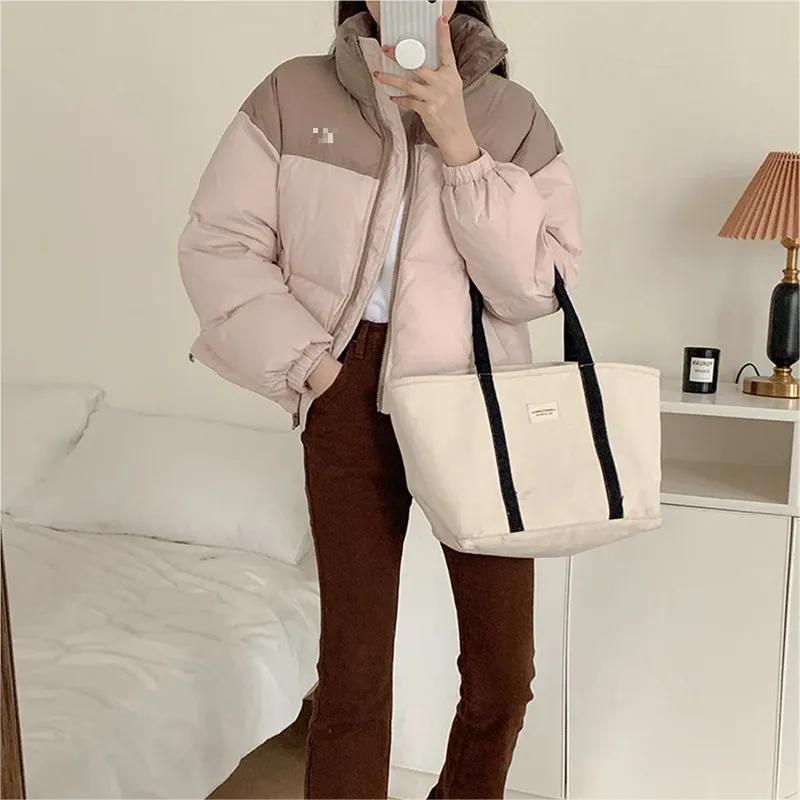 2024 Женская куртка с воротником-стойкой и молнией в стиле пэчворк с буквами — фото 6