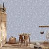 Blue and light gray glitter wallpaper for living room and bedroom 50x1000
