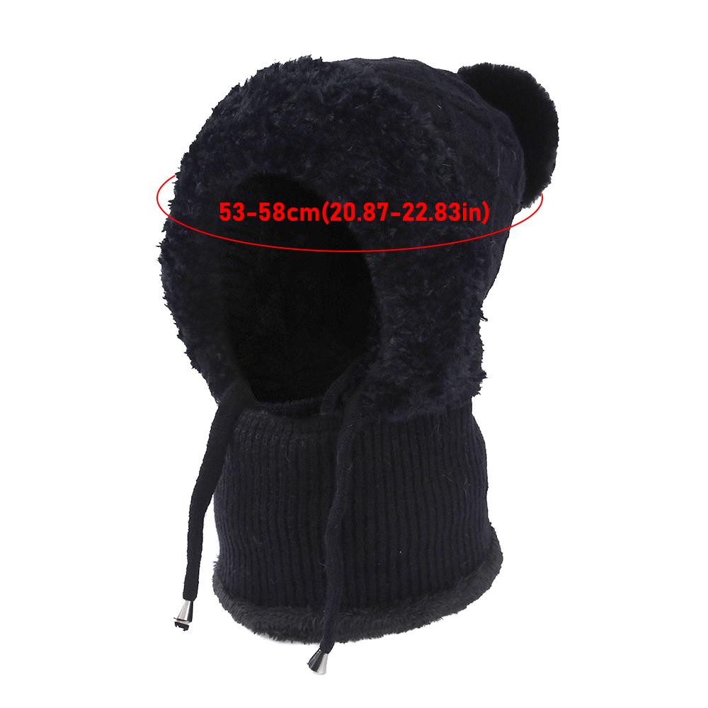 Ear Protection Balaclava Hat Winter Mask Neck Integrated Hooded Cap New Warmth Cover Hat  Outdoor