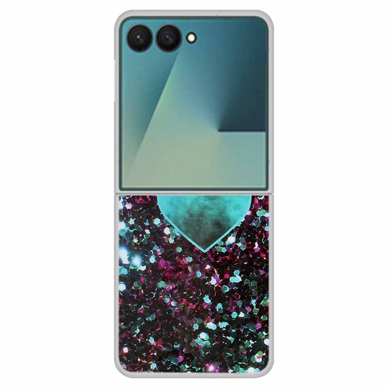 Funda For SAMSUNG Z Flip 7 Cases Marble Clear Hard PC Phone Back Cover for Galaxy Z Flip7 5G Back Cover ZFlip7 Transparent Shell