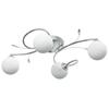 Plafonnier avec abat jour ronds en verre pour 4 LED G9