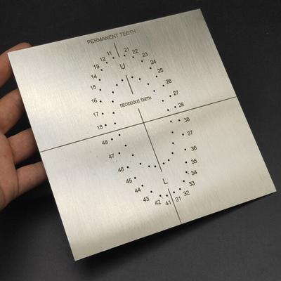 1 Piece Dental Rubber Dam Punch Hole Board Rubber Dam Instrument Stainless Steel Teeth Whitening Tool