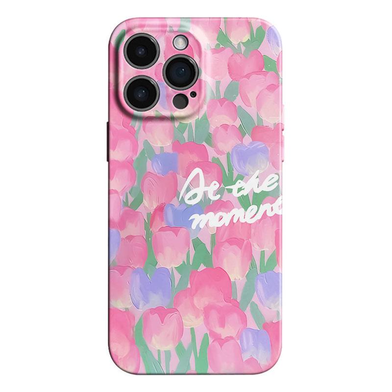 

Tulip Flower Phone Case for Samsung Galaxy S20 S21 S22 S23 S24 S25 FE Plus Note20 Ultra 4G 5G Glossy Film Hard PC Cover Samsung S21 FE 5G