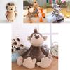 Jungle Animal Plush Toy Adorable Pp Cotton Stuffed Doll For Kids Babies