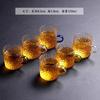 Japanese Style Hammered Glass Tea Cup Set