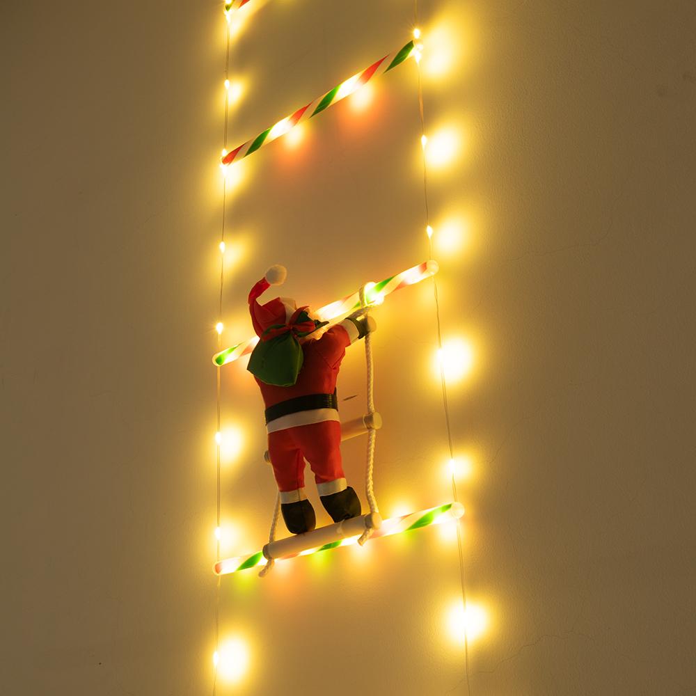 LED žebříkové světla Vánoční dekorace Venkovní nádvoří Zahrada Santa Claus Lezoucí žebřík Světlo pro sváteční dekoraci
