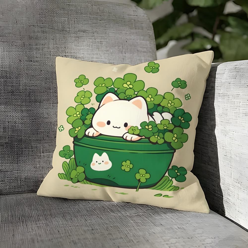 Love Cats Home Decor Pictures Pillow Case Linen Pillows Case Cushions Case Sofa Pillows Case Decor Home