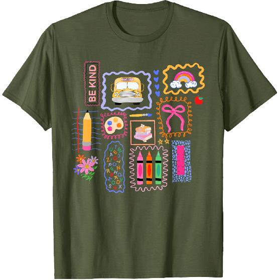 Coquette Bow Teacher Back To School Teacher Life Student Kid T-Shirt