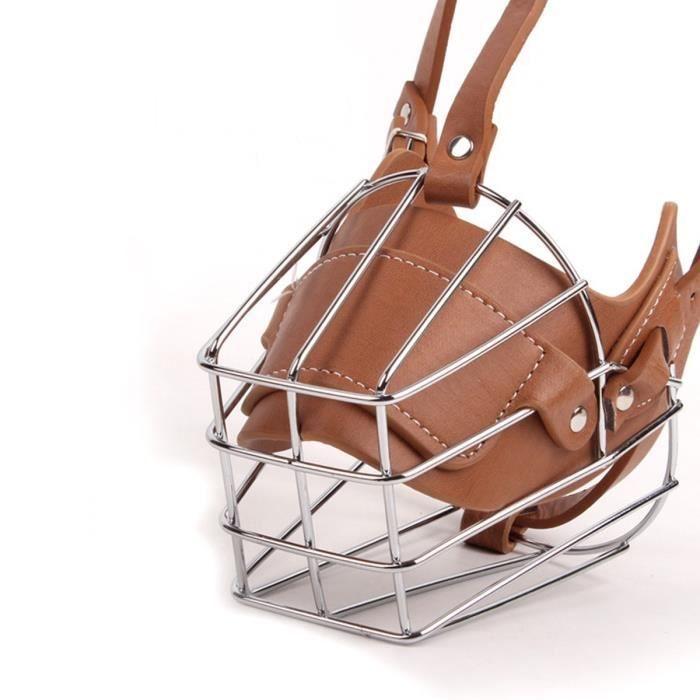 PETCUTE Muselière pour Chien L-Marron